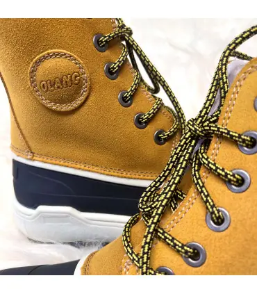 Boots femme grands froids en cuir hydrofuge et crampons OC - Olang Calgary