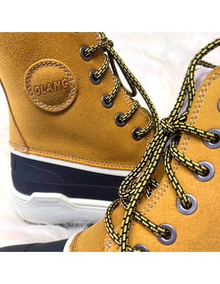 Botas de mujer para el frío en piel impermeable y tacos OC - Olang Calgary