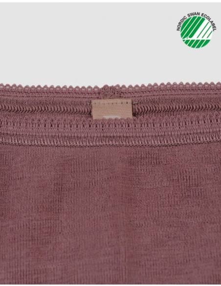 Culotte femme midi pure laine mérinos RAISIN