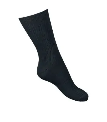 Black cotton men non comprimantes socks