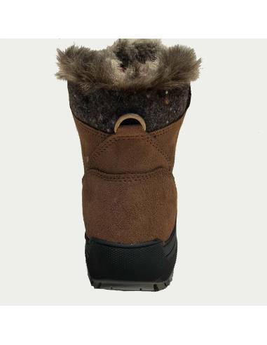 Sportlichen wasserabweisenden roten Lederstiefeletten der Olang-Frau