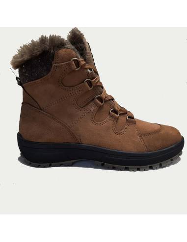 Olang woman's sporty water-repellent red leather ankle boots