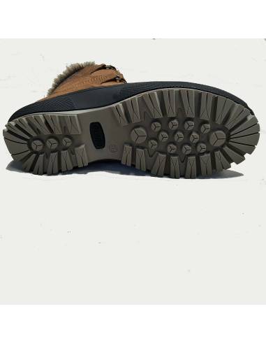 Olang woman's sporty water-repellent red leather ankle boots