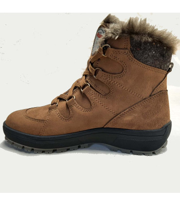 Olang woman's sporty water-repellent red leather ankle boots
