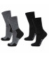 Lot 2 calcetines de lana negro para  hombre