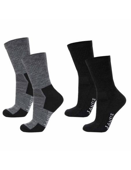 Lot de 2 paires de chaussettes chaudes laine