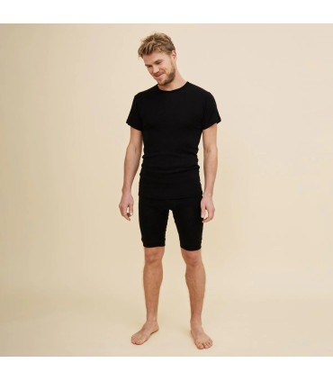 Boxers homme longs en laine et soie