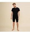 Men's long boxer shorts in wool and silk