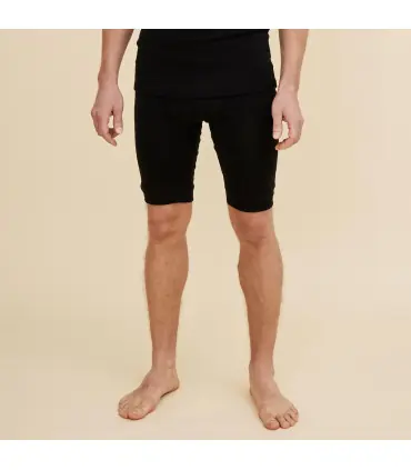 Men's long boxer shorts in wool and silk