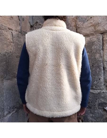 Gilet hiver homme laine col ZIP sans manches