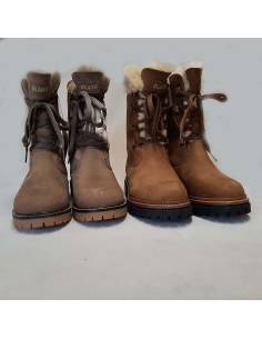 Women's snow boot hydro repellent natural York leather upper Olang