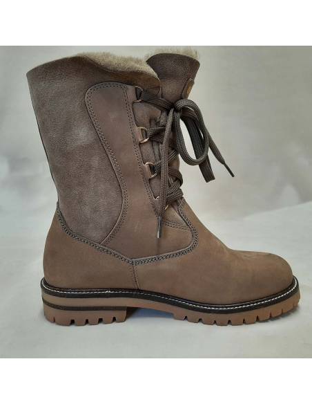 Bottes femme chaudes en peau de mouton hydrofuge