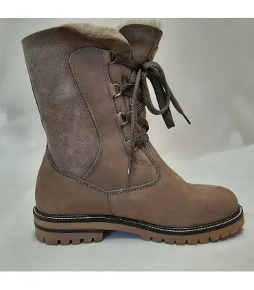 Women's snow boot hydro repellent natural York leather upper Olang