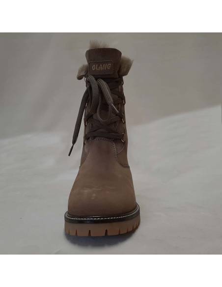 Bottes femme chaudes en peau de mouton hydrofuge