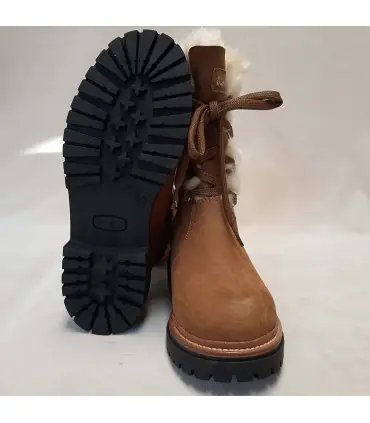 Bottes femme chaudes en peau de mouton hydrofuge