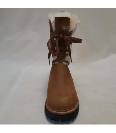 Bottes femme chaudes en peau de mouton hydrofuge