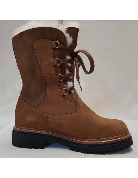 Bottes femme chaudes en peau de mouton hydrofuge