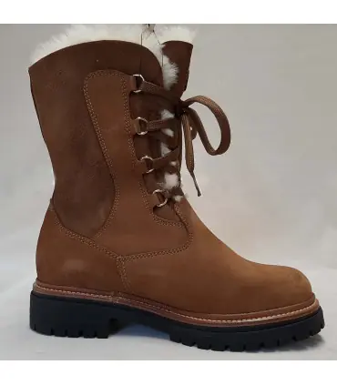 Bottes femme chaudes en peau de mouton hydrofuge