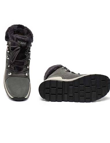bottes hiver chaudes peau de mouton retournée Femme - Olang Gufo GRIS