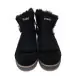 Beige or black women's shoes in real sheepskin Olang Aurora