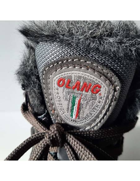 Olang woman's sporty water-repellent red leather ankle boots