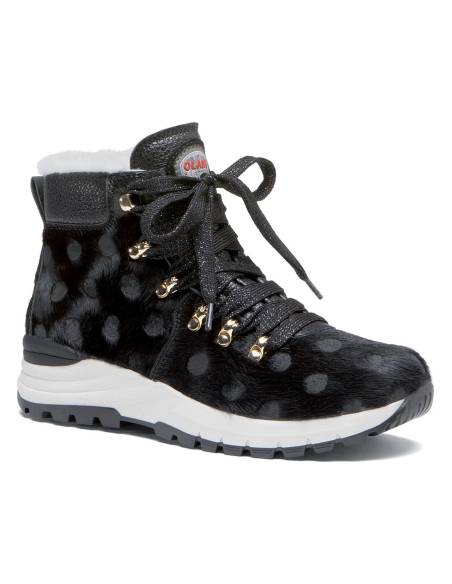 Bottines chaudes femme en peau vache fourrées mouton véritable Olang Lima 2