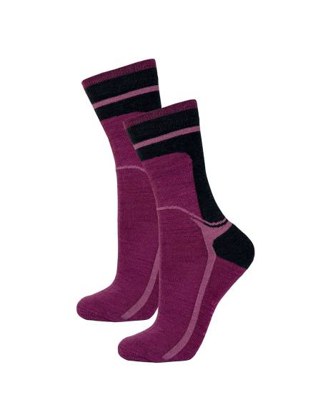 City and leisure PACK duo of 2 pairs of women's warm wool socks