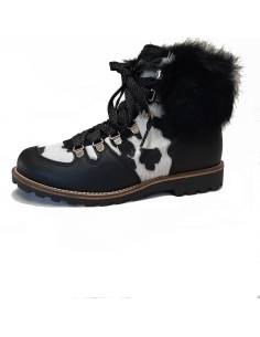 Botas de nieve après-ski para mujer en piel de vacuno Astracán.