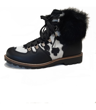 Botas de nieve après-ski para mujer en piel de vacuno Astracán.