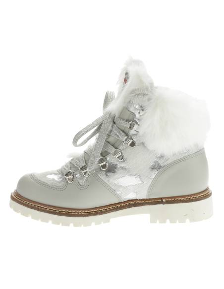 Après-Ski-Schneeschuhe für Damen aus Astrachan-Rindsleder.
