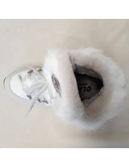 Botas de nieve après-ski para mujer en piel de vacuno Astracán.