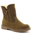 Bottes d'hiver femme en cuir hydrofuge fourrées agneau - Olang AGATA
