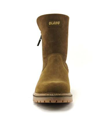 Botas de invierno para mujer en cuero impermeable con forro de piel de cordero - Olang DEBORA