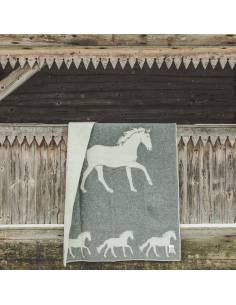 Throw in pure new wool pattern horse 2