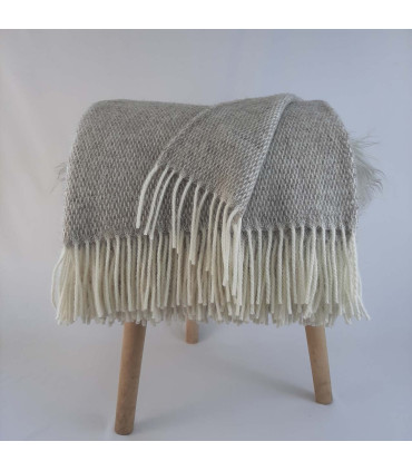 Throws herringbone in pure Virgin wool 140 x 240 cm