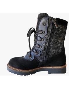 Bottines chaudes pour femme daim et fourrées  LAINE DE mouton - Olang ISABEL