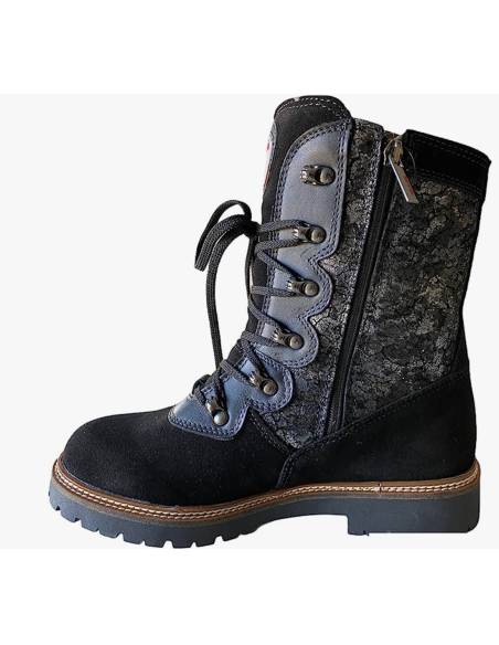 Bottines chaudes pour femme daim et fourrées  LAINE DE mouton - Olang ISABEL