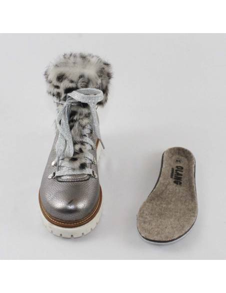 Damen-Stiefeletten aus Schafsfell und Kaninchen - Olang CORONA