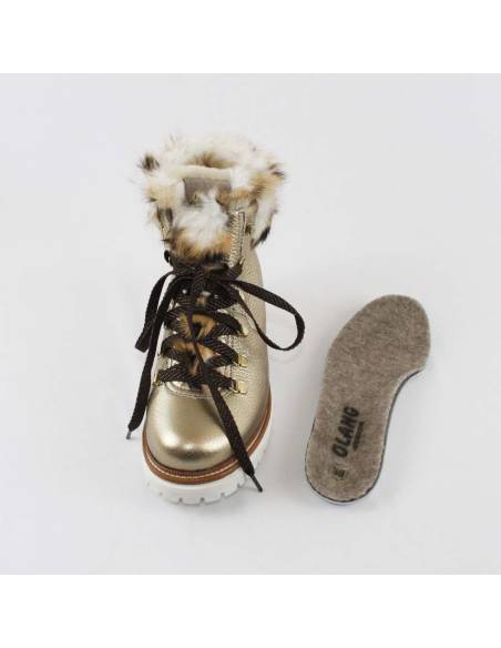 Damen-Stiefeletten aus Schafsfell und Kaninchen - Olang CORONA