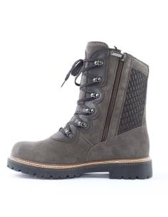 Botas en piel hidrosuede roja o marrón para mujer - Olang Viola