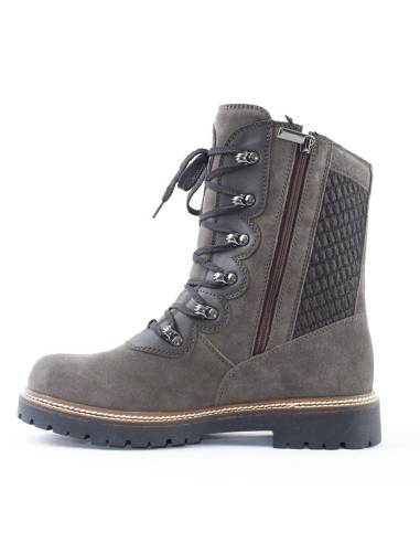 Botas en piel hidrosuede roja o marrón para mujer - Olang Viola