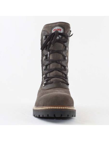 Botas en piel hidrosuede roja o marrón para mujer - Olang Viola