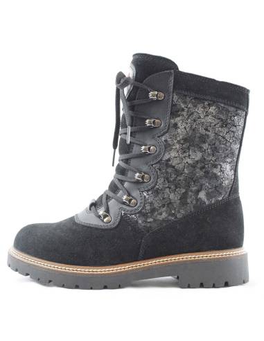 Stiefel aus rotem oder braunem Hydrosuede-Leder für Damen - Olang Viola