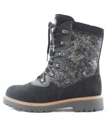 Boots in red or brown hydrosuede leather for women - Olang Viola