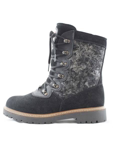 Botas en piel hidrosuede roja o marrón para mujer - Olang Viola