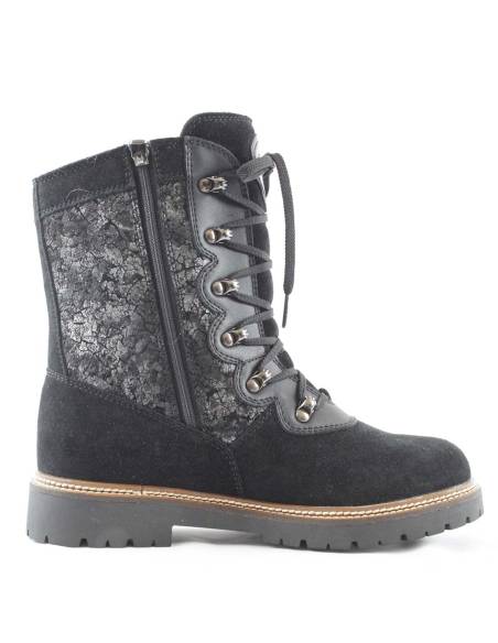 Botas en piel hidrosuede roja o marrón para mujer - Olang Viola
