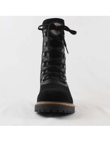 Botas en piel hidrosuede roja o marrón para mujer - Olang Viola