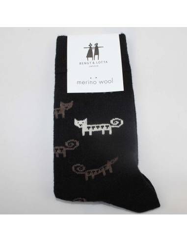 Chaussettes créateurs laine mérinos fantaisie