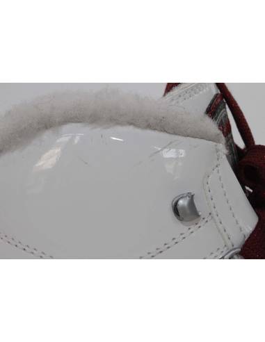 Baskets chaudes en cuir vernis blanc femme - Olang Piper