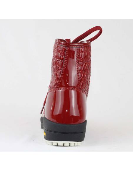 Chaussures chaudes femme vernis rouge croco semelle Vibram - Olang SOUND
